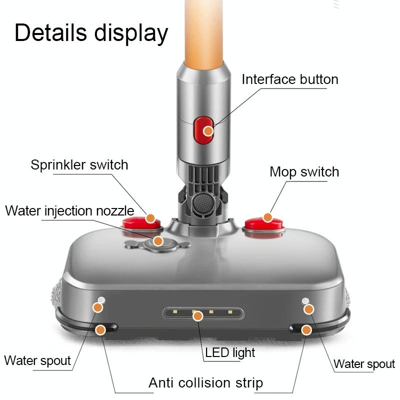 Electric Wet & Dry Mopping Head with Water Tank for Dyson V7 / V8 / V10 / V11