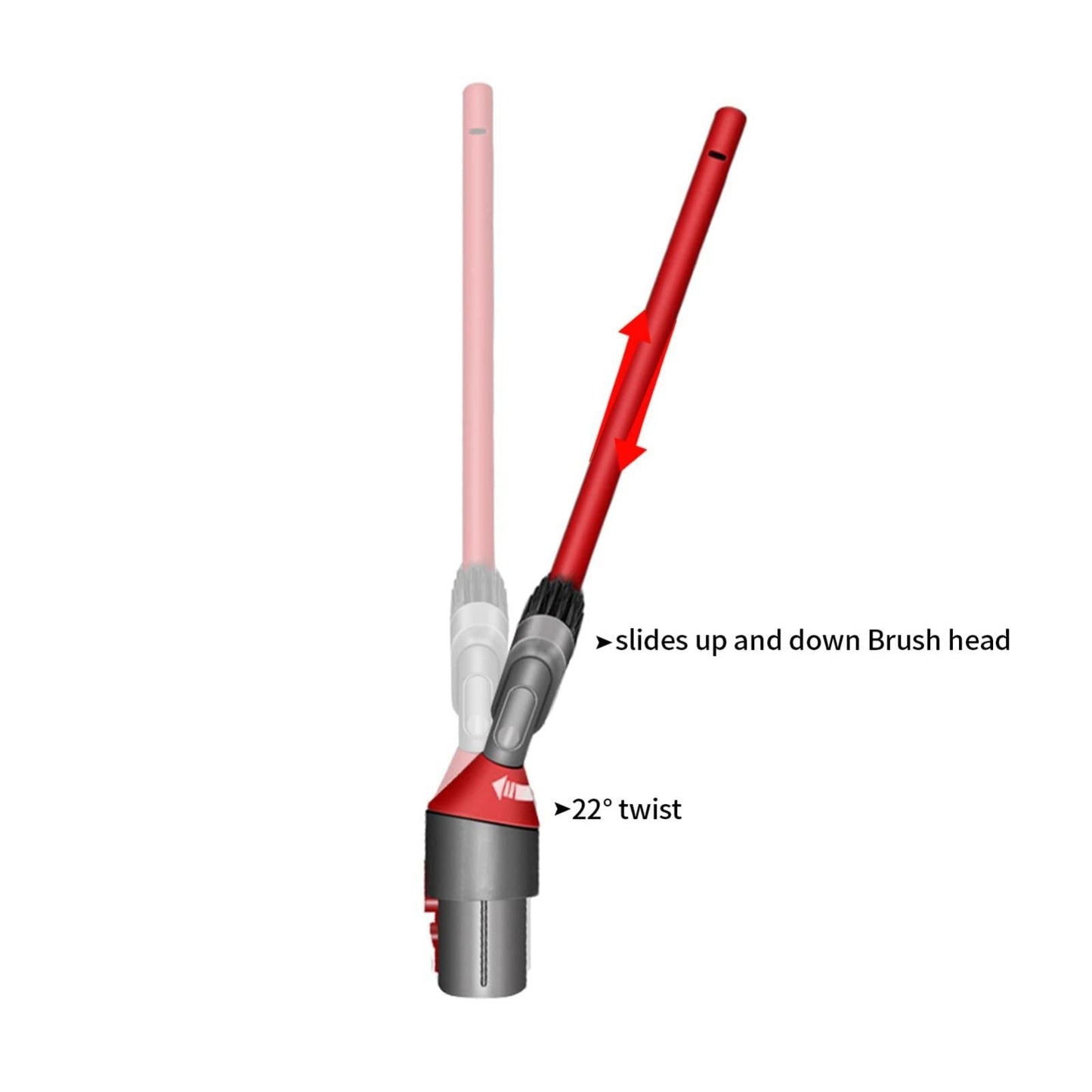 Ultra Narrow Crevice Brush Tool For V7 V15 Vacuum Cleaners