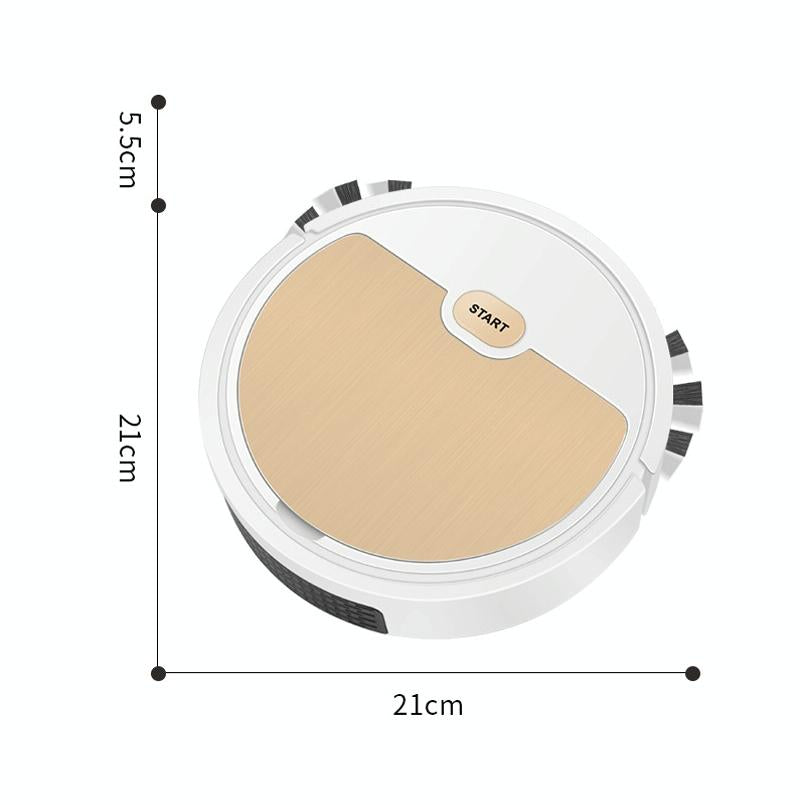 3-in-1 Intelligent Usb Home Sweeping Machine - Fast Charging - Black