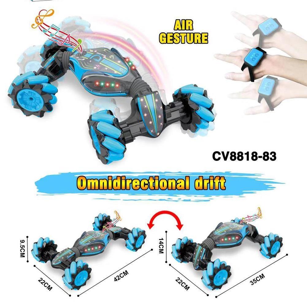 Gesture Control Twisting Car with Music and Deformation - Blue