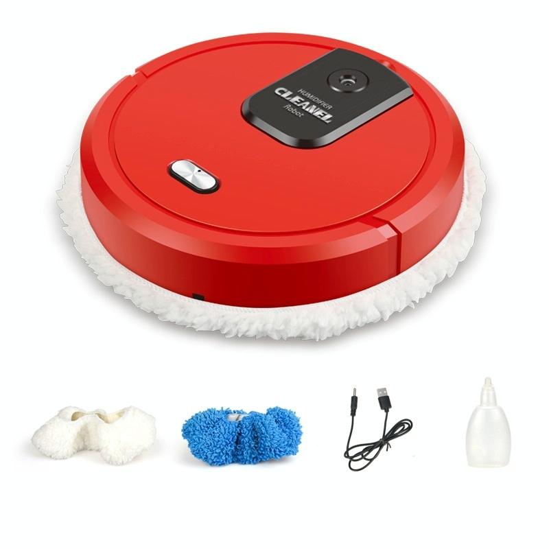 Smart Mopping Robot with Humidifier & Aroma Diffuser - Black