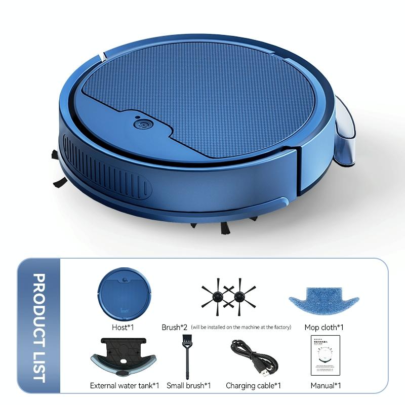 Intelligent Household Sweeping Robot with Path Charging - Max - Black