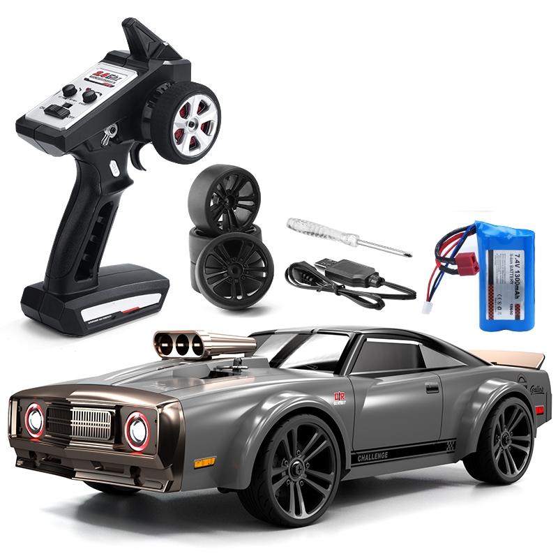 High Speed Electric Drift Rc Car - 4wd Muscle - Grey