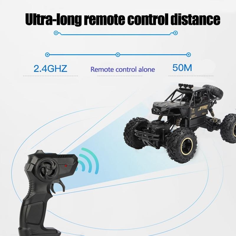 Off-road Climbing Car with 2.4ghz Remote Control and Double Motors - Black
