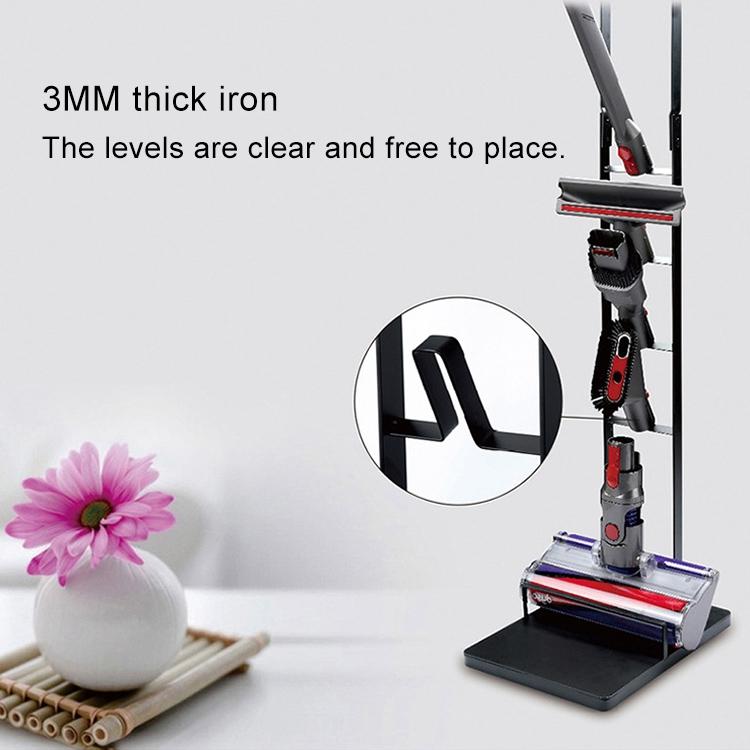 Wall-mounted Vacuum Cleaner Holder for Dyson V6 V7 V8 V10 - no Drilling Needed