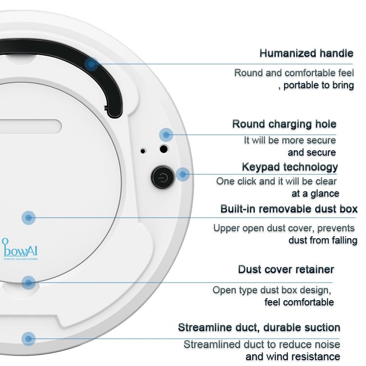 Smart Household Vacuum Cleaner - 1800pa Suction - Ca0380B