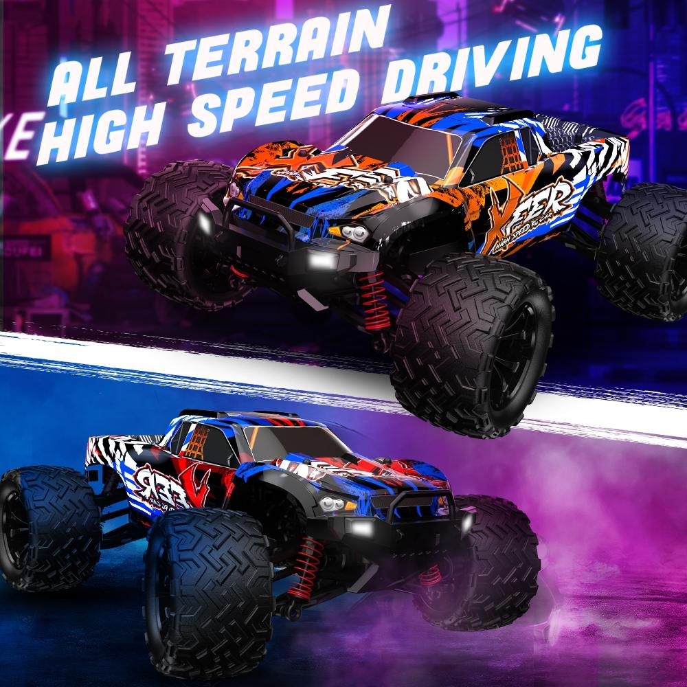 High Speed 1 16 Rc 4wd Car - Full Scale - Orange