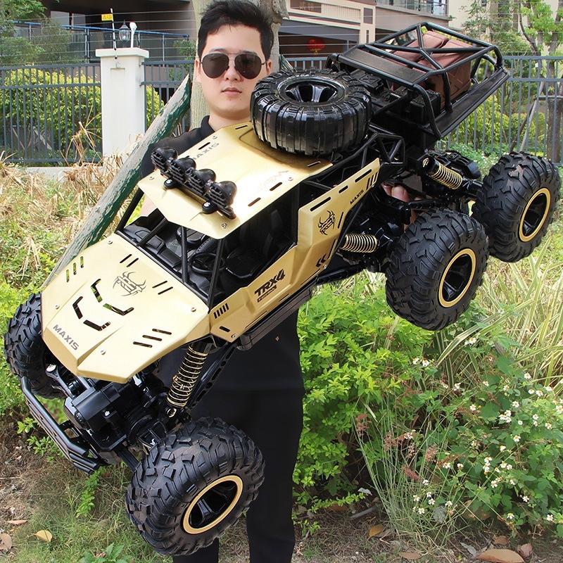 4wd Oversized Alloy Six Wheel Vehicle Rc Car - Gold – BulkPantry