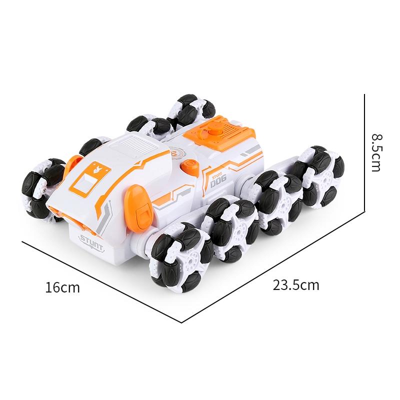 Intelligent 8-wheel Stunt Vehicle with Remote Control - Green