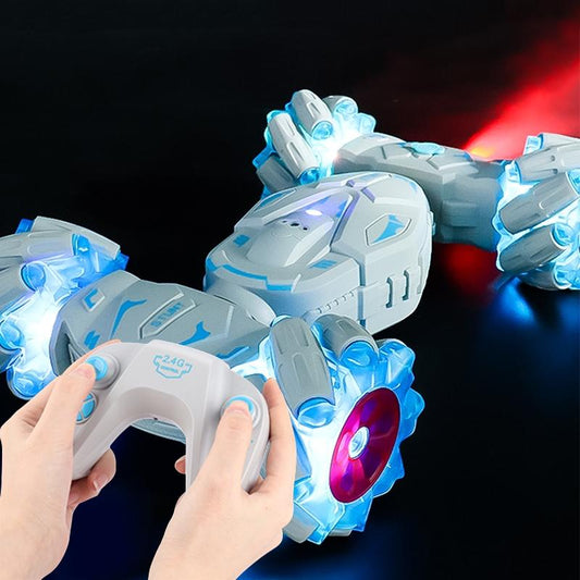 Stunt Car with 2.4g Remote Control - Single Rc Torsion Design - Blue