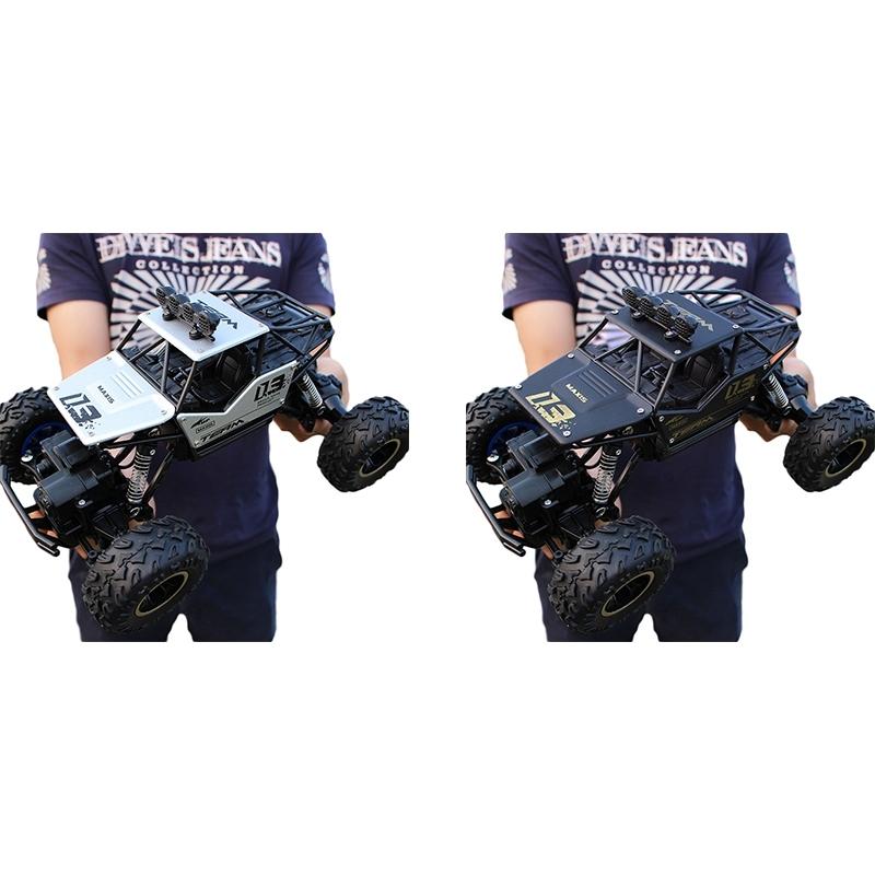 Off-road Climbing Car with 2.4ghz Remote Control and Double Motors - Silver