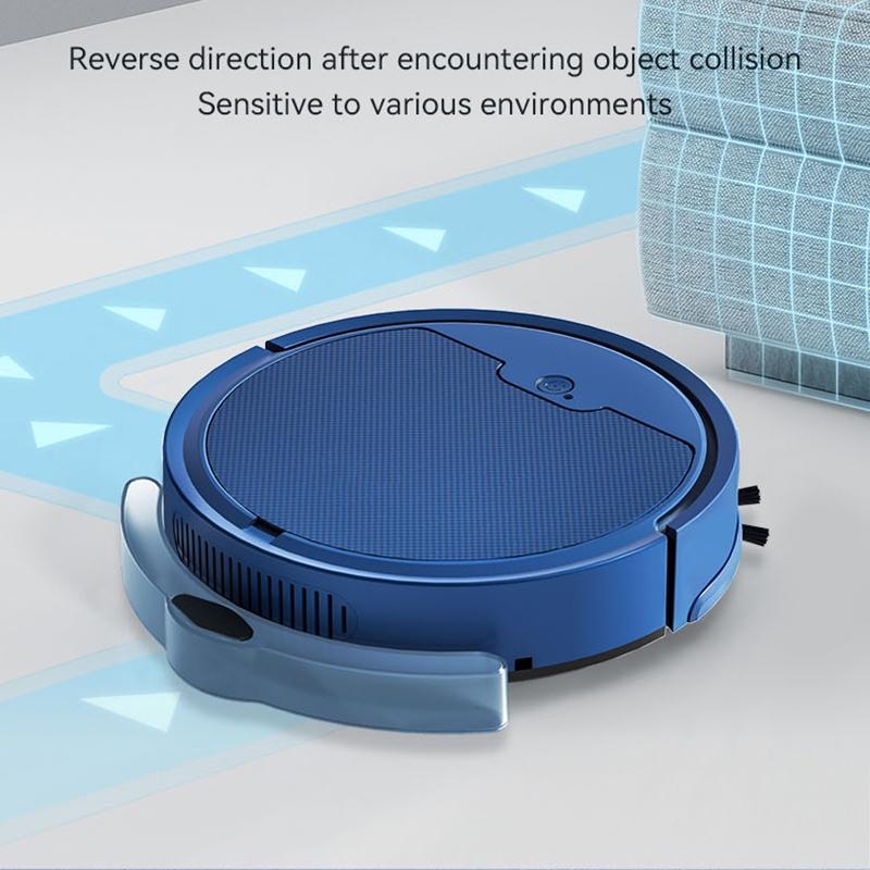 Intelligent Household Sweeping Robot with Path Charging - Max - Blue