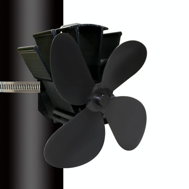 Thermodynamic Wall Mounted Fireplace Fan - no Magnets - Silver