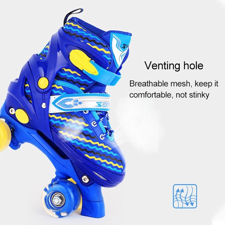 Full-flash Roller Skates for Kids - White Size l - Pink