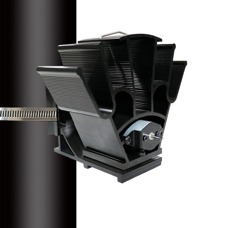 Thermodynamic Wall Mounted Fireplace Fan - no Magnets - Rose Red