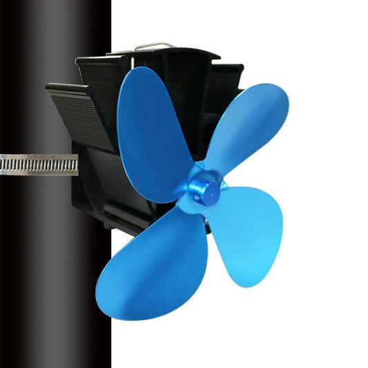 Thermodynamic Wall Mounted Fireplace Fan - no Magnets - Blue