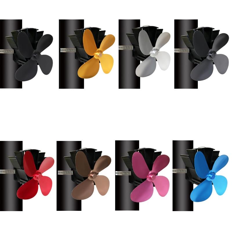 Thermodynamic Wall Mounted Fireplace Fan - no Magnets - Blue