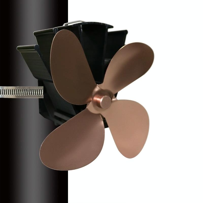 Thermodynamic Wall Mounted Fireplace Fan - no Magnets - Blue