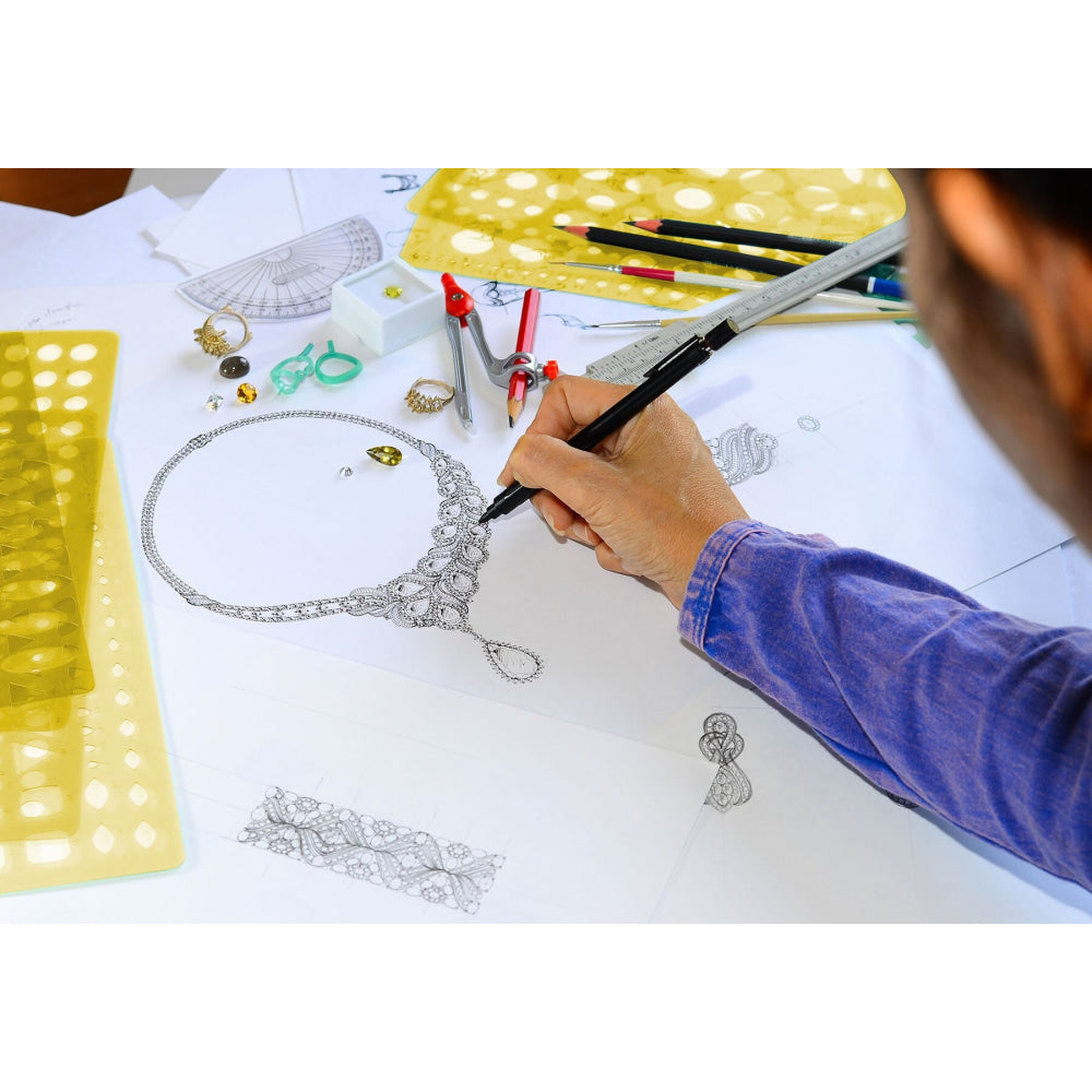 Ring Half Round Type Jewellery Templates Drafting Tools Jewellery Designing Stencils
