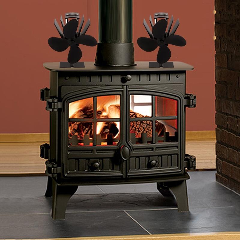 Eco-friendly Heat Powered Stove Fan for Wood / Gas / Pellet Stoves - Bronze
