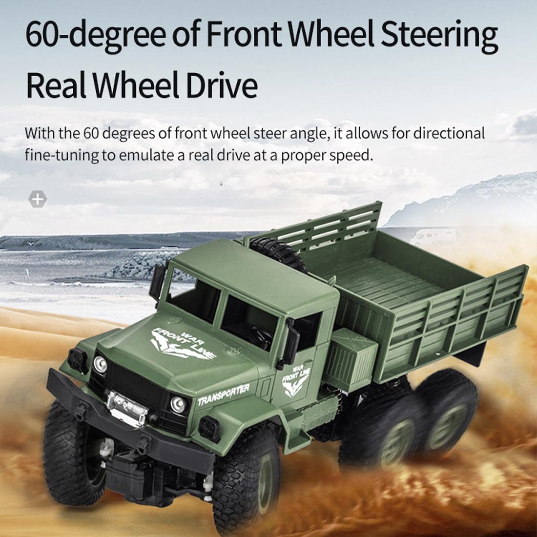 2.4ghz 4ch Rc Dongfeng 8 Six-wheeled Armor Truck Toy - Yellow