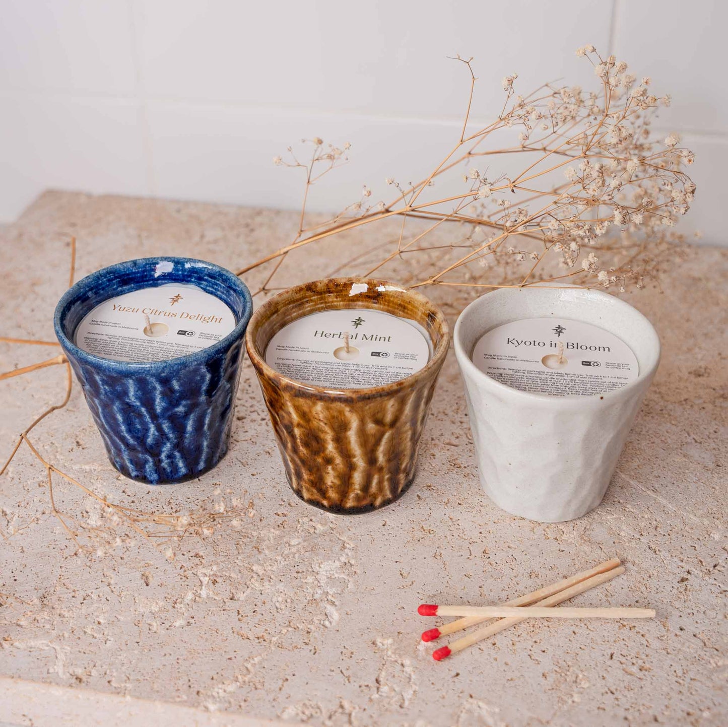 Candle Yuzu Citrus White Ceramic 180g