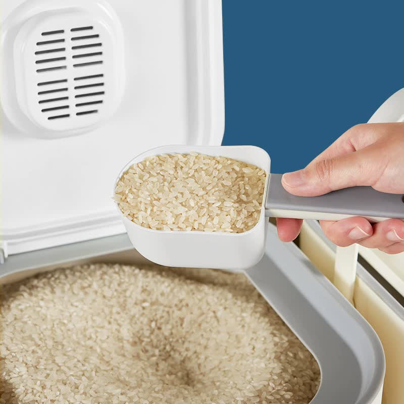 Best Rice Container Bulk Large Capacity Rice Storage Container with Handle - Airtight, Press-to ...