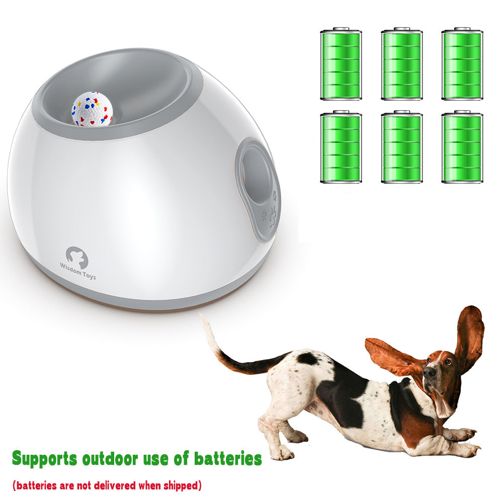 Automatic Dog Ball Launcher with Adjustable Distance - balls not included(blue)
