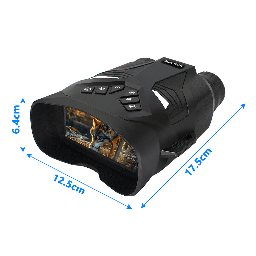 Grey 4K Portable Digital Night Vision Binoculars - HD Photo & Video Infrared Scope