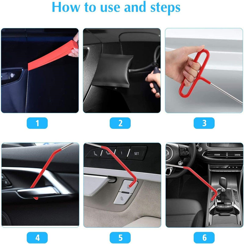 Comprehensive Car Dent Repair and Interior Removal Tool Set with High-Pressure Air Wedge Pumps for Professional Maintenance Efficient Repair Solution for Local Mechanics(L1)