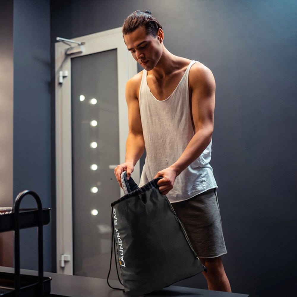 8 pcs Travel Laundry Bag – Water Resistant Drawstring Clothes Organiser for Sports, Gym & Travel
