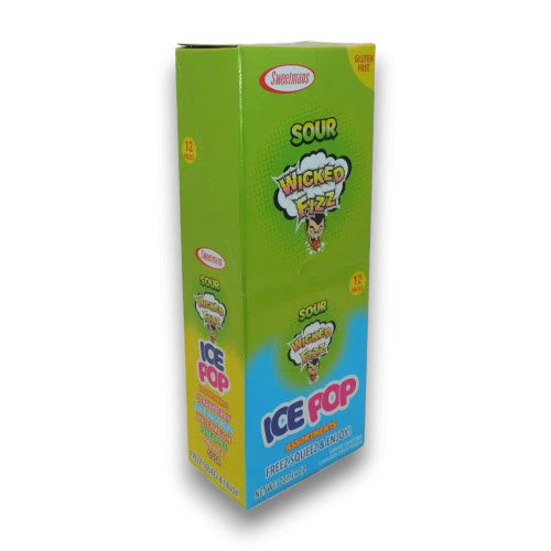 Wicked Fizz Sour Ice Pops 70ml (12 Pieces)