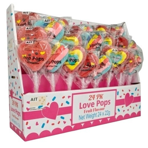 Love Pops Fruit Flavour 22g (24 Pack)