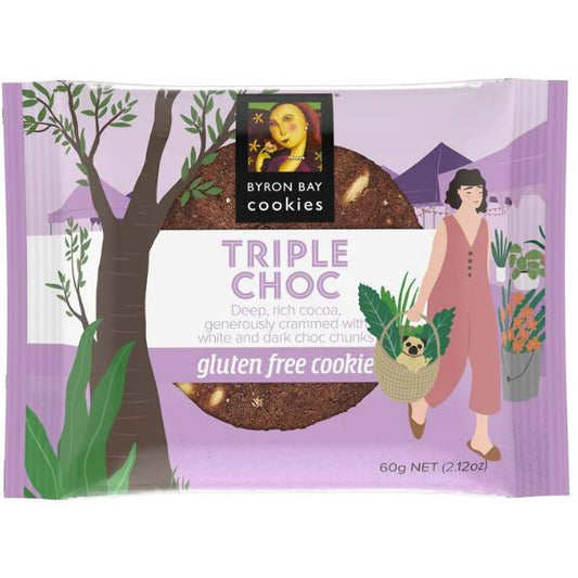 Byron Bay Gluten Free Triple Chocolate Fudge Cookie 60g