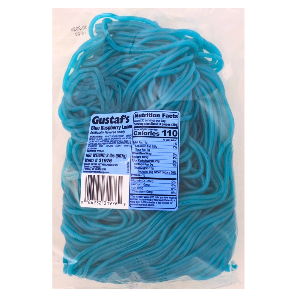 Gustaf's Blue Raspberry Laces 907g