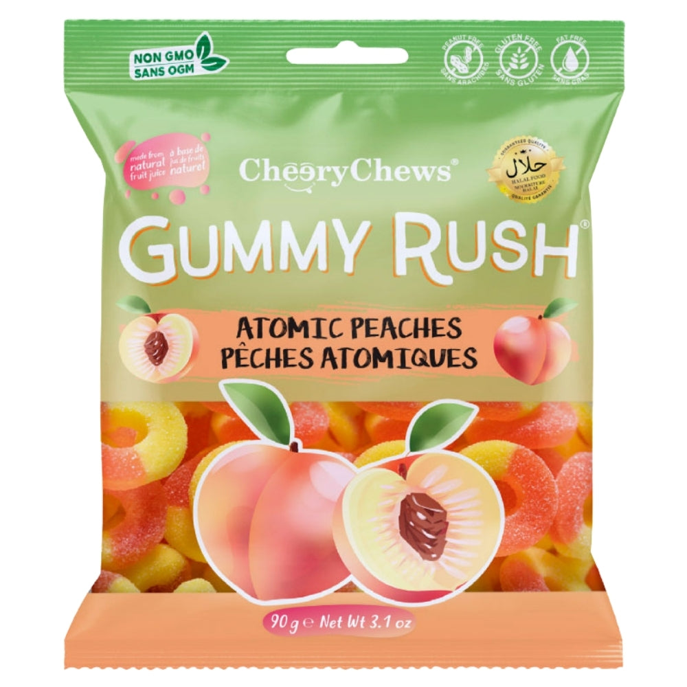 Gummy Rush Atomic Peach 90g