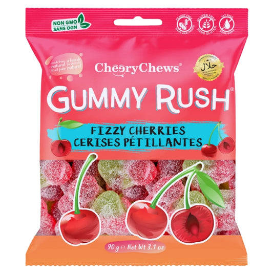 Gummy Rush Fizzy Cherry 90g