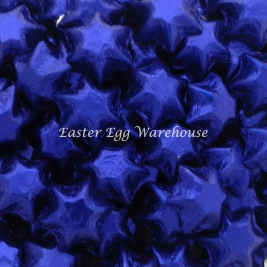 Choc Stars Blue Foil 1kg (120 Pack)