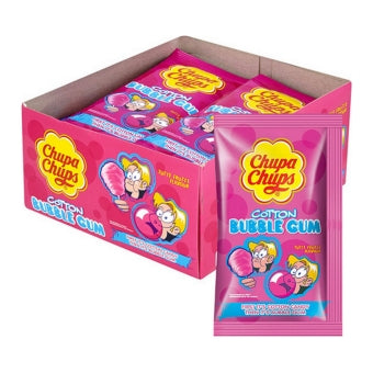 Chupa Chups Cotton Candy Gum (12 Pieces)