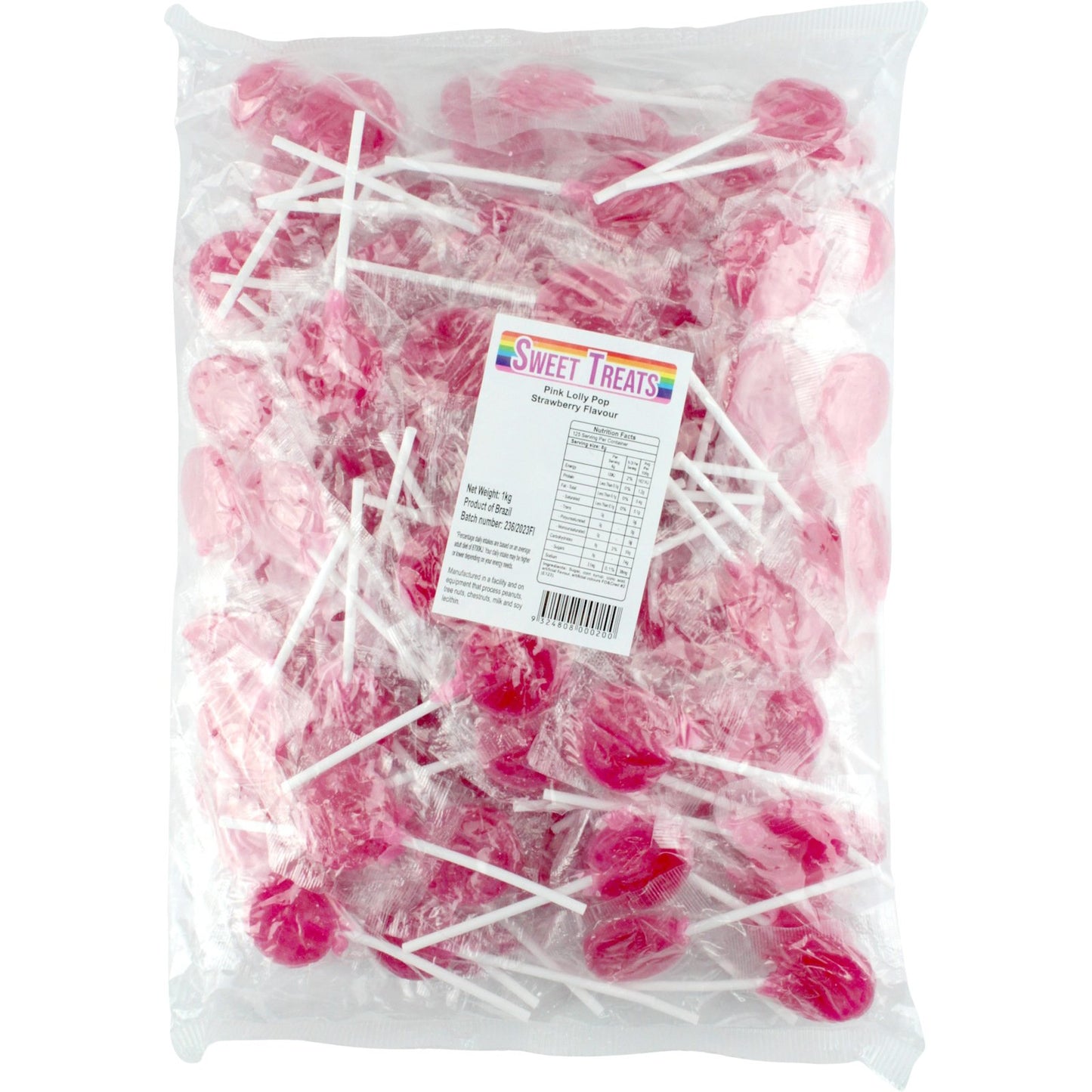Lollipops Pink Blue White 1kg (125 Pack )