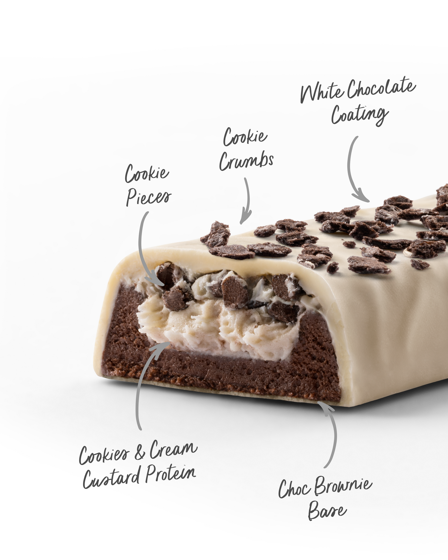 Muscle Nation Custard Protein Bar Cookies & Cream 60g