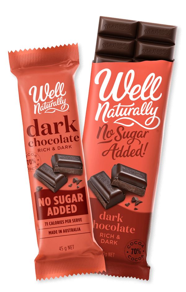 Well Naturally Sugar Free Rich Dark 45g