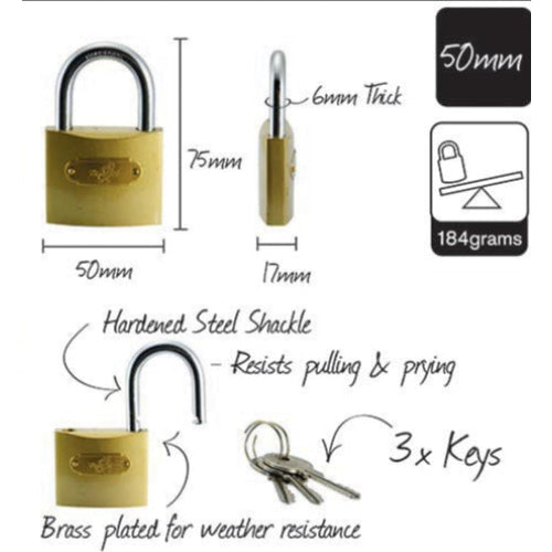 Durmax 50mm Padlock