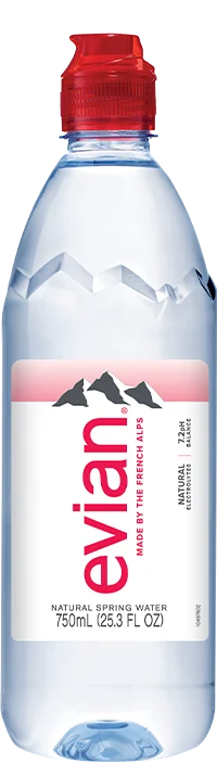 Evian Mineral Water Sports Cap 750ml