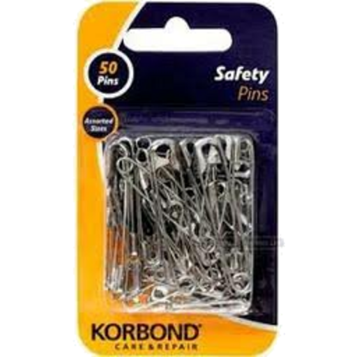 Korbond Silver Safety Pins