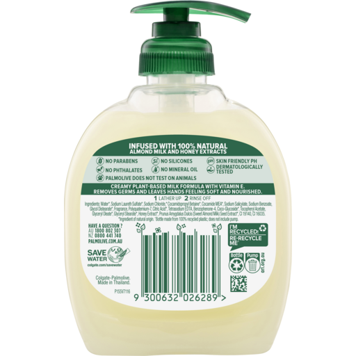 Palmolive Milk & Honey Wash 250ml