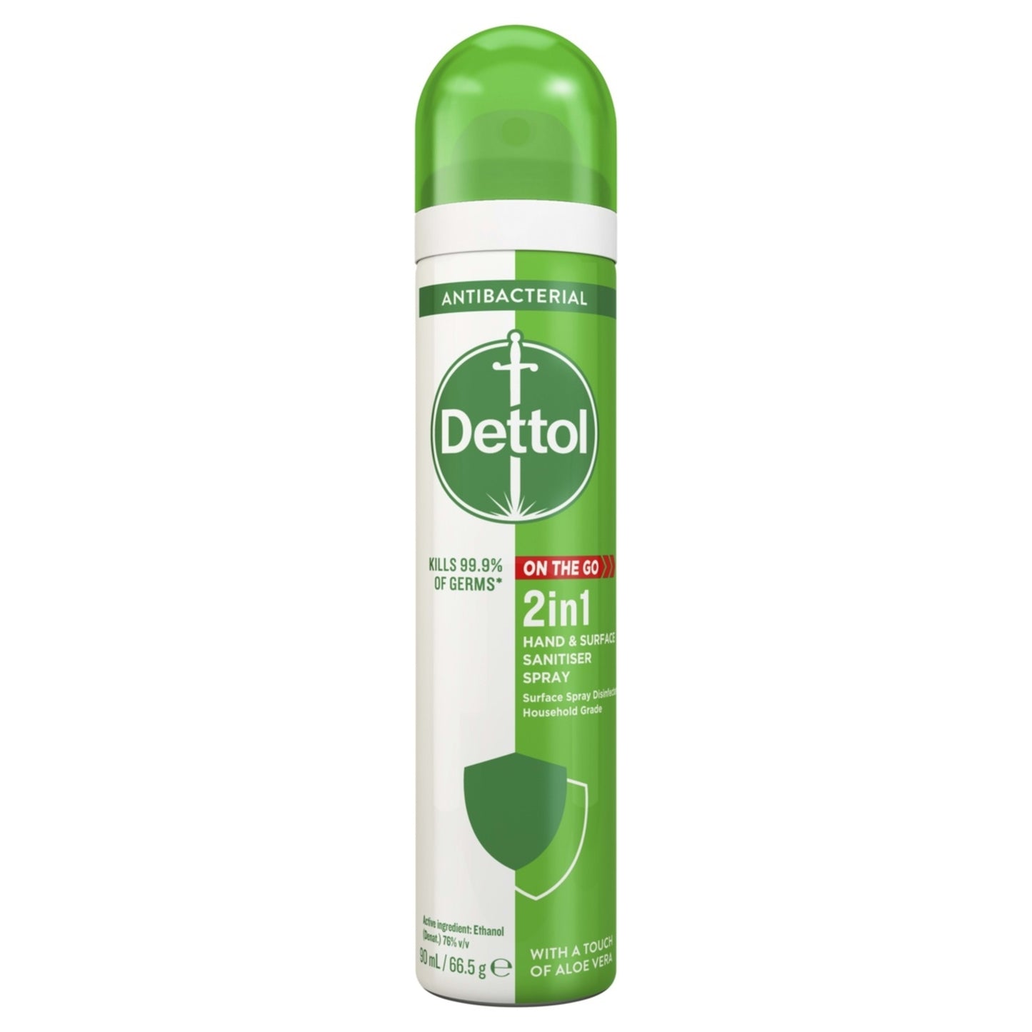 Dettol 2 In 1 Hand And Surface Sanitiser Spray Aloe Vera 90ml