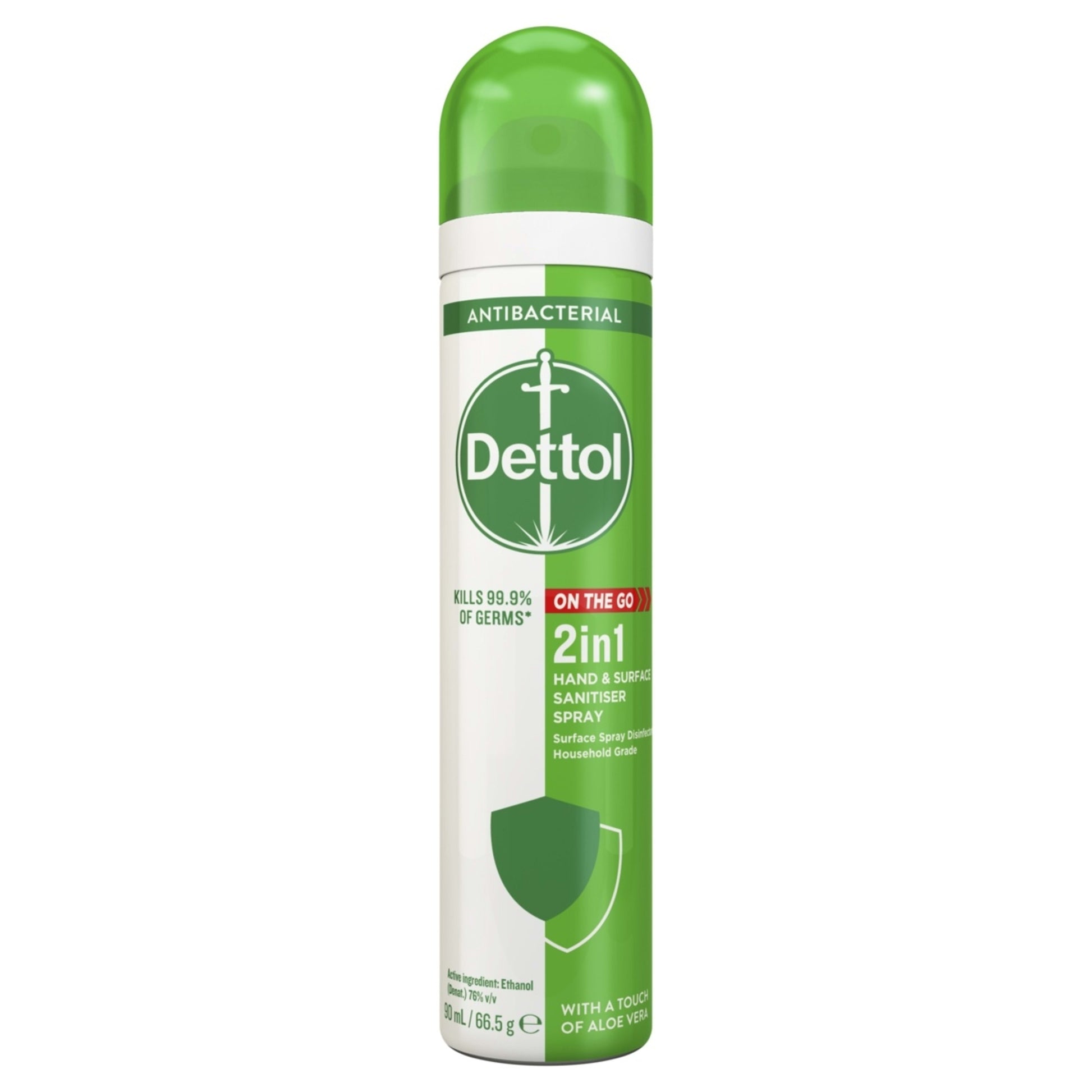 Dettol 2 In 1 Hand And Surface Sanitiser Spray Aloe Vera 90ml