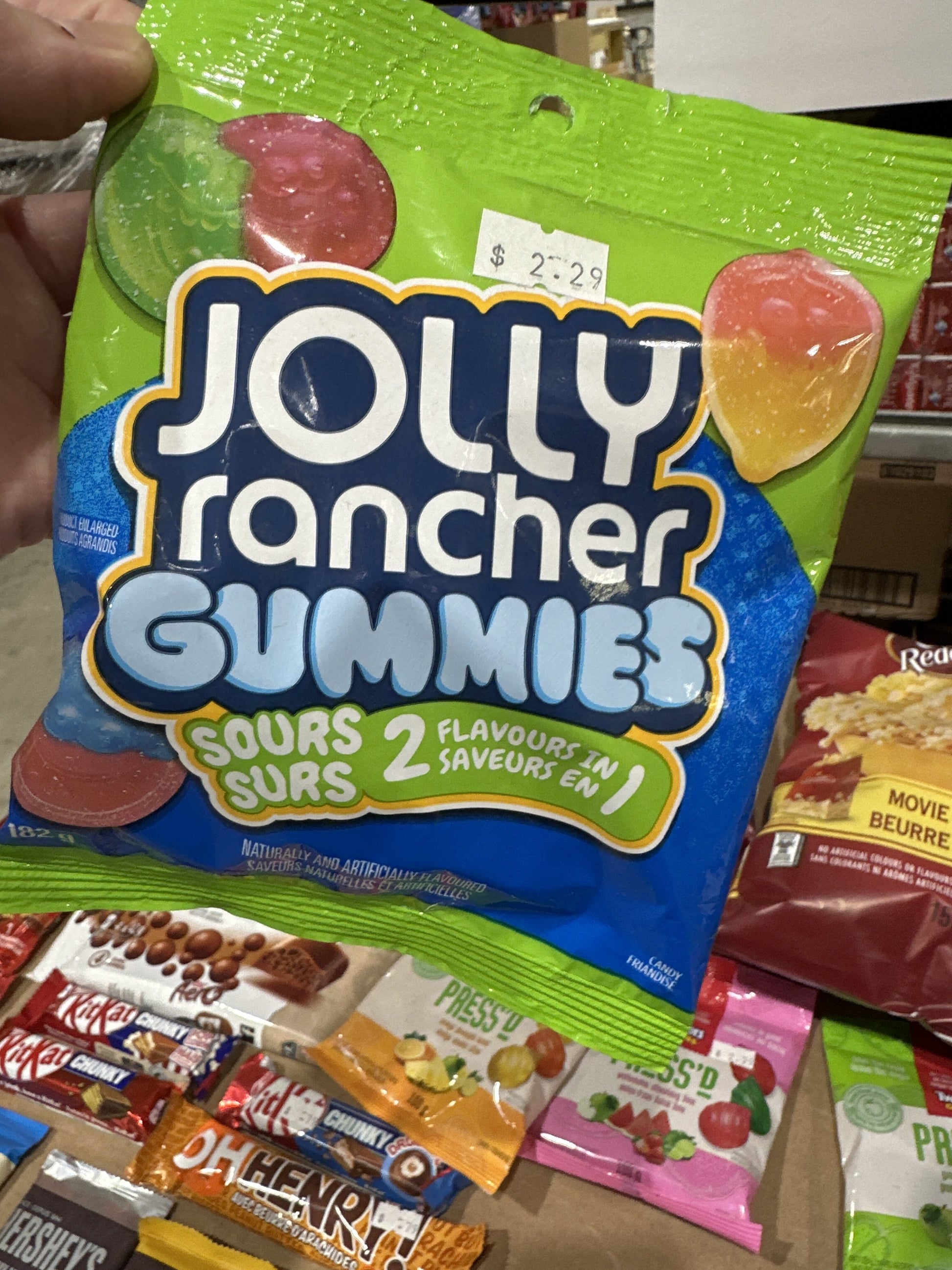 Jolly Ranchers Gummies Sours 2 In One 182g