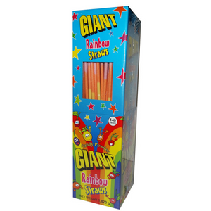 Giant Rainbow Straws (140 Pack)